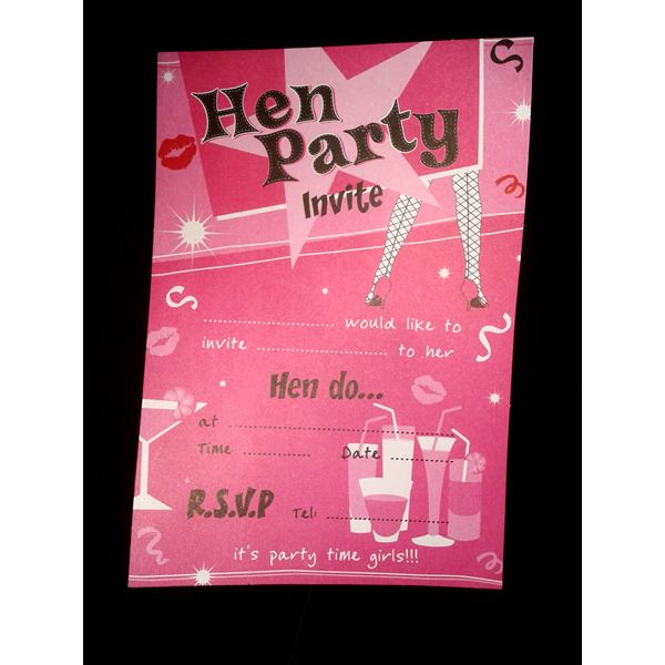 Hen Party Invites x10