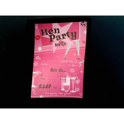 Hen Party Invites x10